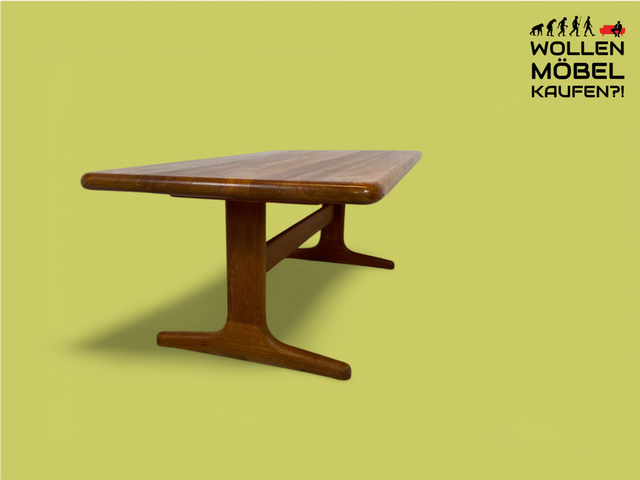 WMK Schöner und gut erhaltener Danish Designer Couchtisch von Glostrup Møbelfabrik aus massivem Teakholz # Tisch Wohnzimmertisch Skandinavisch Teak Vintage - Lieferung möglich