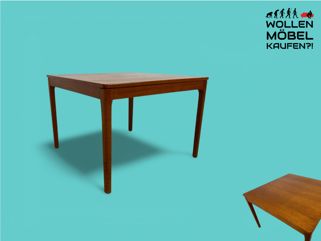 WMK Eleganter und gut erhaltener skandinavischer Mid-Century Couchtisch aus Teak von Alberts Tibro # Tisch Beistelltisch Danish Design Teakholz Vintage 50er 60er - Lieferung möglich