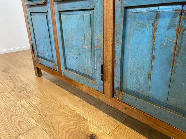 Boatwood by WMK # Einzigartiger Schrank aus altem Bootsholz, ein handgefertigtes Unikat aus massivem Teakholz # Sideboard Anrichte Wäscheschrank Küchenschrank Kommode Schuhschrank Flurschrank Lamellen