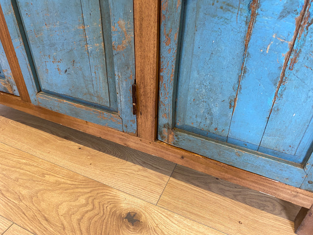 Boatwood by WMK # Einzigartiger Schrank aus altem Bootsholz, ein handgefertigtes Unikat aus massivem Teakholz # Sideboard Anrichte Wäscheschrank Küchenschrank Kommode Schuhschrank Flurschrank Lamellen
