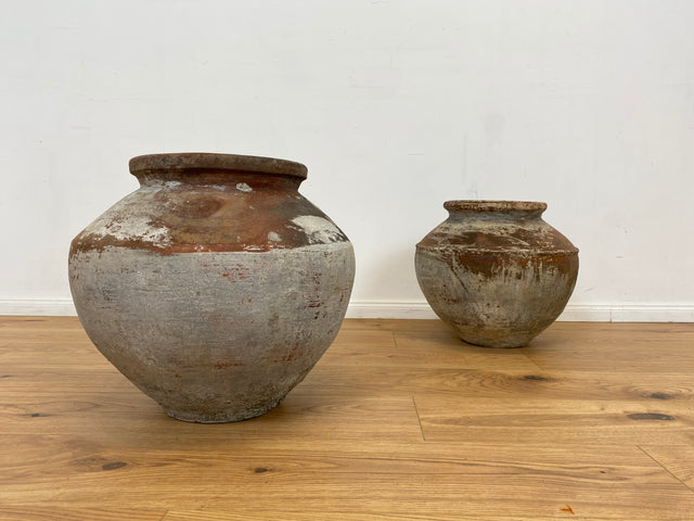 Boatwood by WMK # Sehr schöne antike Bodenvase / Wasserbehälter von der Insel Bali, ca. 100 Jahre alt, aus Terracotta mit Alterspatina # Vase Amphore Topf Dekoration Gartenurne Terrakotta-Vase Blumentopf Vintage