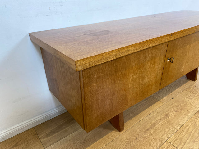 WMK I Schönes 160cm langes Mid-Century Lowboard mit Schubladen und hübschen Originalgriffen I Sideboard Kommode Anrichte Fernsehkommode TV Bank Vintage Möbel Retro 60er 70er Berlin Hamburg Regensburg