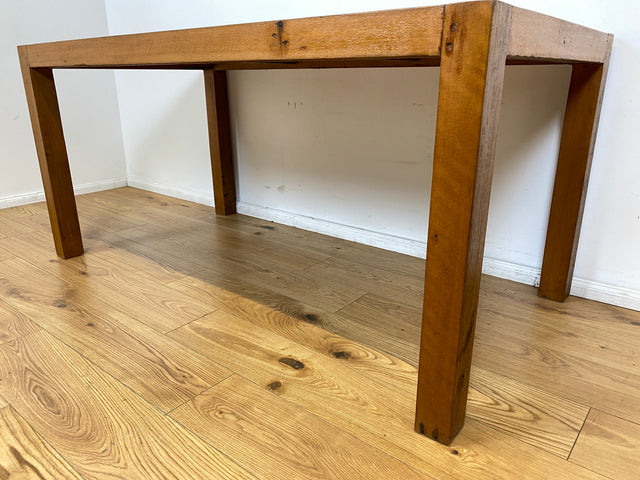 Boatwood by WMK # Einzigartiger 170x88cm großer Esstisch aus altem Bootsholz, ein handgefertigtes Unikat aus massivem Teakholz # blauer Tisch Esszimmertisch Holztisch Küchentisch Gastro Dining Table