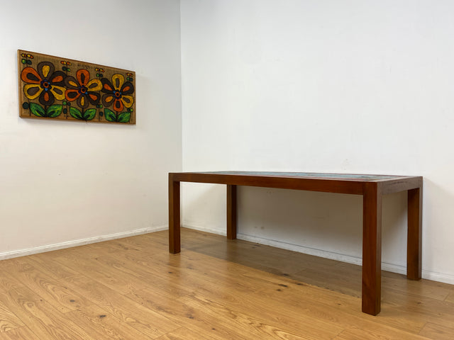 Boatwood by WMK I Besonders schöner 200x90cm großer Esstisch aus altem Bootsholz, ein handgefertigtes Unikat aus massivem Teakholz I Tisch Esszimmertisch Holztisch Küchentisch Gastro Dining Table