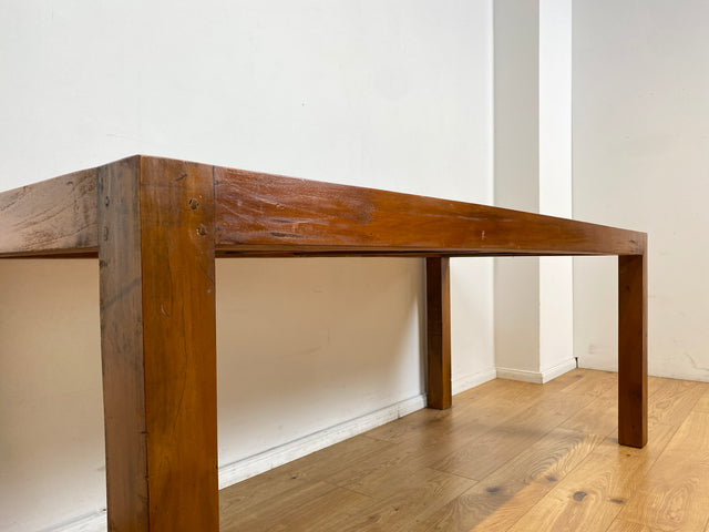 Boatwood by WMK I Besonders schöner 200x90cm großer Esstisch aus altem Bootsholz, ein handgefertigtes Unikat aus massivem Teakholz I Tisch Esszimmertisch Holztisch Küchentisch Gastro Dining Table