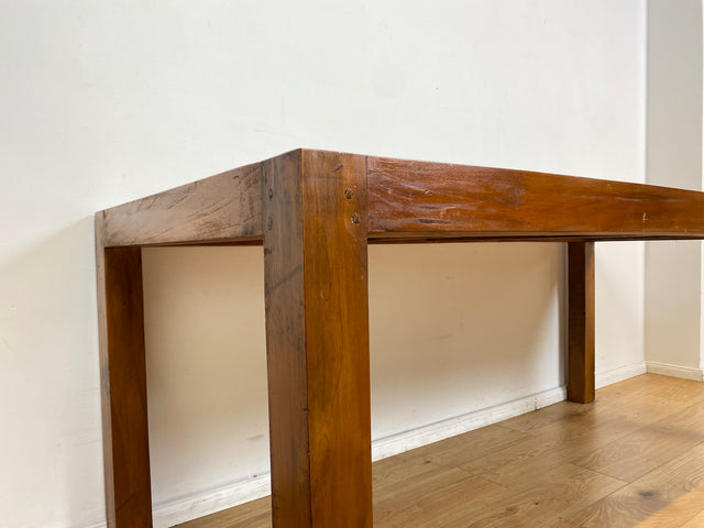 Boatwood by WMK I Besonders schöner 200x90cm großer Esstisch aus altem Bootsholz, ein handgefertigtes Unikat aus massivem Teakholz I Tisch Esszimmertisch Holztisch Küchentisch Gastro Dining Table