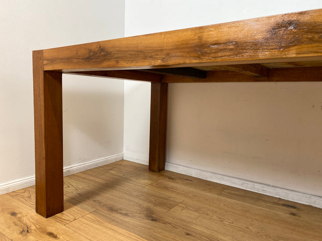 Boatwood by WMK I Imposanter 280x100cm großer Esstisch aus altem Bootsholz I handgefertigtes Unikat I Teakholz massiv I Tisch Tafel Esszimmer Küchen Garten Holz Dining Table Patchwork Berlin Kiel Sylt