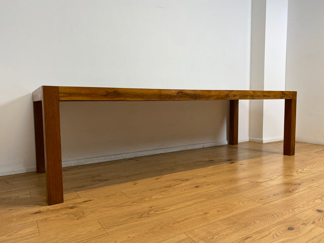 Boatwood by WMK I Imposanter 280x100cm großer Esstisch aus altem Bootsholz I handgefertigtes Unikat I Teakholz massiv I Tisch Tafel Esszimmer Küchen Garten Holz Dining Table Patchwork Berlin Kiel Sylt