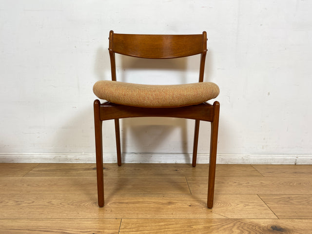 WMK I 4er Set skandinavischer Designer Stühle Model 49 von Erik Buck für O.D. Møbler I Teakholz I Esszimmerstühle Küchenstühle Chairs Danish Design Mid-Century Vintage Teak I Berlin Stuttgart Dresden