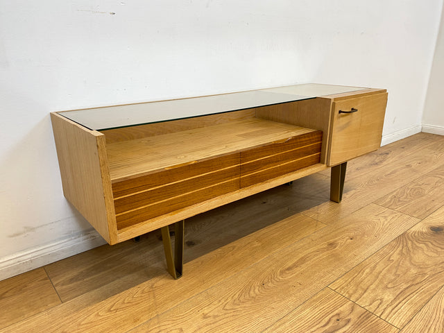 WMK # Seltene 50er Jahre Schminkkommode mit Schubladen und formschönem Wandspiegel # Frisierkommode Schminktisch Wäschekommode Spiegel Schlafzimmer Kommode Rockabilly Mid-Century 60er Design Vintage