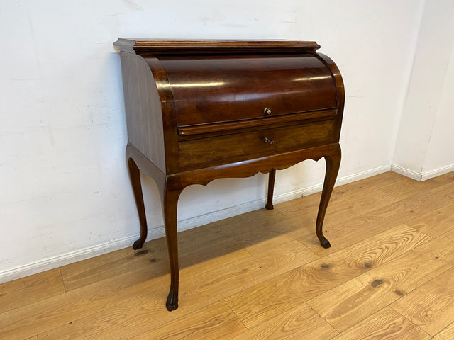 WMK I Eleganter 50er Jahre Sekretär mit ausziehbarer Schreibplatte I Schreibkommode Schreibtisch Schminkkommode Frisierkommode Schreibschrank Chippendale Vintage Mid-Century I Berlin München Frankfurt