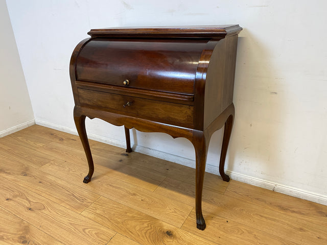 WMK I Eleganter 50er Jahre Sekretär mit ausziehbarer Schreibplatte I Schreibkommode Schreibtisch Schminkkommode Frisierkommode Schreibschrank Chippendale Vintage Mid-Century I Berlin München Frankfurt