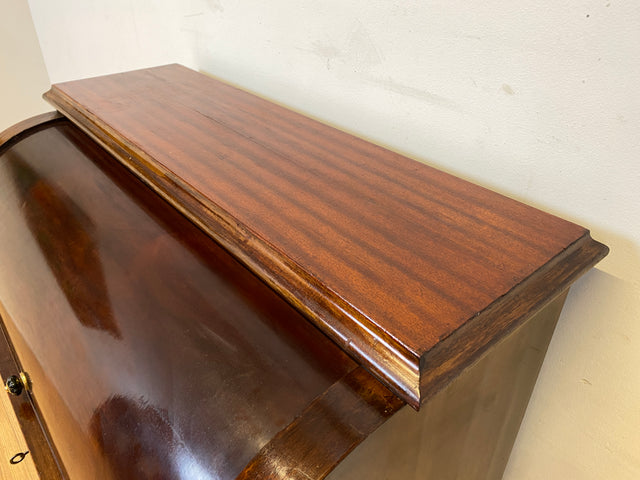 WMK I Eleganter 50er Jahre Sekretär mit ausziehbarer Schreibplatte I Schreibkommode Schreibtisch Schminkkommode Frisierkommode Schreibschrank Chippendale Vintage Mid-Century I Berlin München Frankfurt