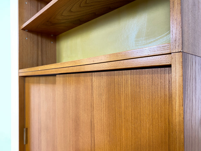 WMK # Stilvoller & geräumiger 60er Jahre Designer Schreibschrank von Bruno Knoblauch für VEB Hellerau # Sekretär Schreibtisch Bücherregal Regal Highboard Regalwand Kommode Desk Mid-Century Vintage DDR