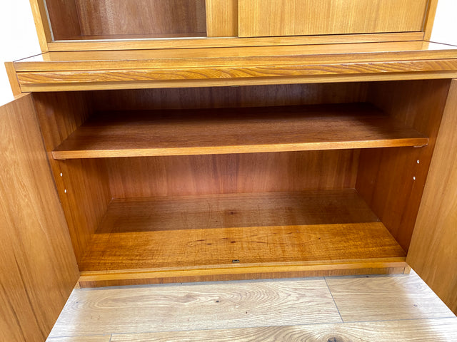 WMK # Stilvoller & geräumiger 60er Jahre Designer Schreibschrank von Bruno Knoblauch für VEB Hellerau # Sekretär Schreibtisch Bücherregal Regal Highboard Regalwand Kommode Desk Mid-Century Vintage DDR