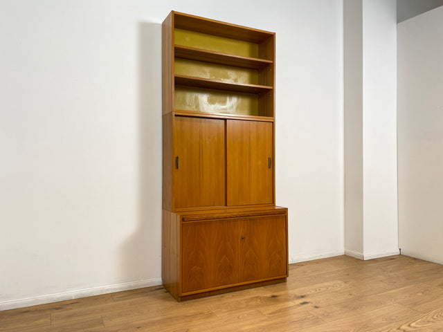 WMK # Stilvoller & geräumiger 60er Jahre Designer Schreibschrank von Bruno Knoblauch für VEB Hellerau # Sekretär Schreibtisch Bücherregal Regal Highboard Regalwand Kommode Desk Mid-Century Vintage DDR