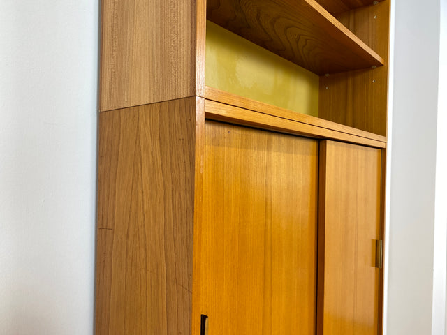 WMK # Stilvoller & geräumiger 60er Jahre Designer Schreibschrank von Bruno Knoblauch für VEB Hellerau # Sekretär Schreibtisch Bücherregal Regal Highboard Regalwand Kommode Desk Mid-Century Vintage DDR