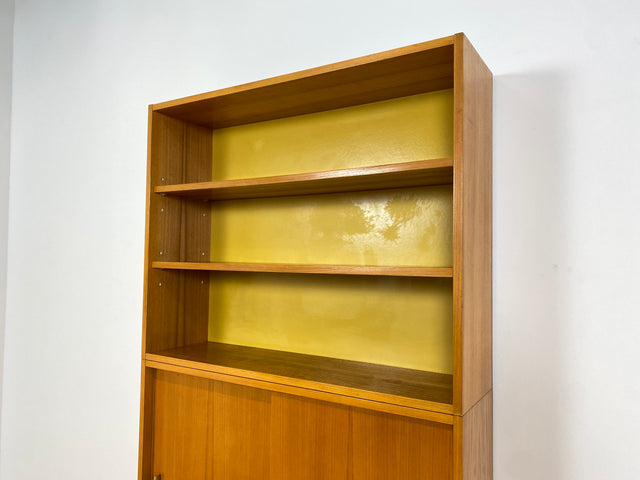 WMK # Stilvoller & geräumiger 60er Jahre Designer Schreibschrank von Bruno Knoblauch für VEB Hellerau # Sekretär Schreibtisch Bücherregal Regal Highboard Regalwand Kommode Desk Mid-Century Vintage DDR