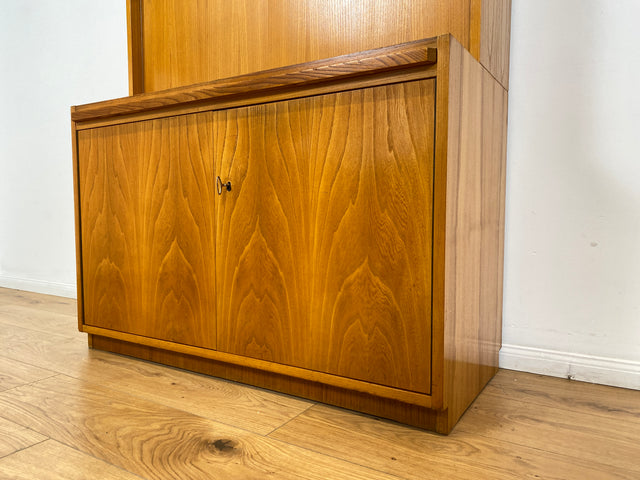 WMK # Stilvoller & geräumiger 60er Jahre Designer Schreibschrank von Bruno Knoblauch für VEB Hellerau # Sekretär Schreibtisch Bücherregal Regal Highboard Regalwand Kommode Desk Mid-Century Vintage DDR