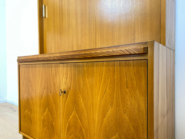 WMK # Stilvoller & geräumiger 60er Jahre Designer Schreibschrank von Bruno Knoblauch für VEB Hellerau # Sekretär Schreibtisch Bücherregal Regal Highboard Regalwand Kommode Desk Mid-Century Vintage DDR
