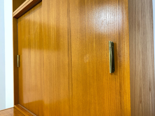 WMK # Stilvoller & geräumiger 60er Jahre Designer Schreibschrank von Bruno Knoblauch für VEB Hellerau # Sekretär Schreibtisch Bücherregal Regal Highboard Regalwand Kommode Desk Mid-Century Vintage DDR