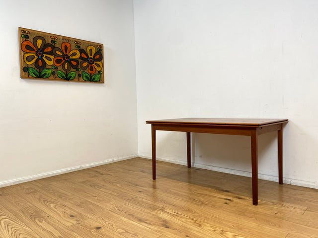 WMK I Stilvoller ausziehbarer skandinavischer Mid-Century Designer Esstisch von Aulum Møbelfabrik in Teakholz I Tisch Holztisch Ausziehtisch Dining Table Danish Design Vintage Teak Berlin Dresden Köln
