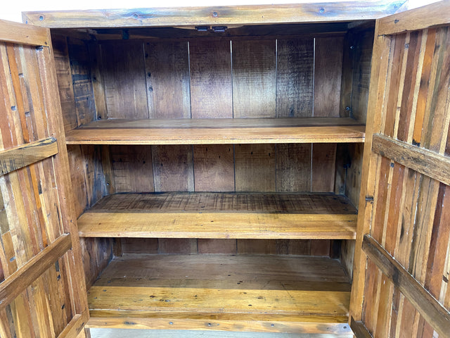 Boatwood by WMK # Besonders schöner Schrank aus altem Bootsholz, ein handgefertigtes Unikat aus massivem Teakholz # Highboard Kleiderschrank Wäscheschrank Sideboard Kommode Wäschekommode Bootsmöbel