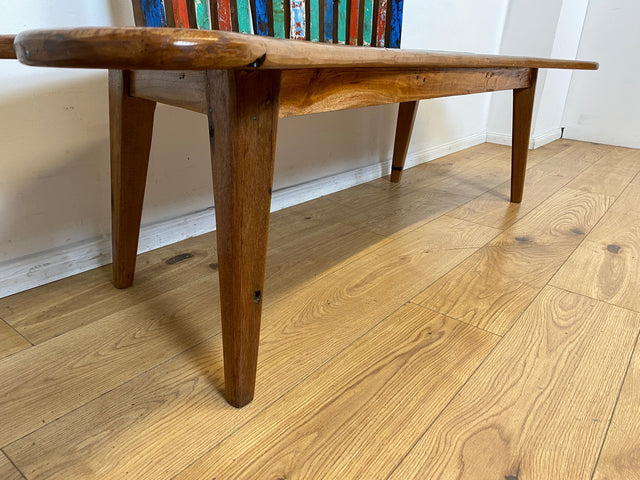 Boatwood by WMK I Besonderes Sofa aus altem Bootsholz I handgefertigtes Unikat aus massivem Teakholz I Couch Bank Holzbank Sitzbank Küchenbank Gartenmöbel Bootsmöbel Balkonmöbel Berlin Usedom Hof