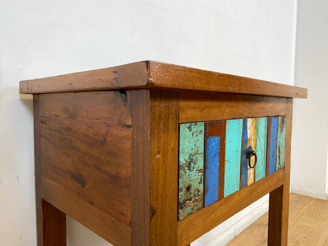 Boatwood by WMK I Schöne Kommode handgefertigt aus altem Bootsholz in Originalfarben