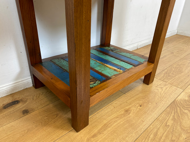 Boatwood by WMK I Schöne Kommode handgefertigt aus altem Bootsholz in Originalfarben