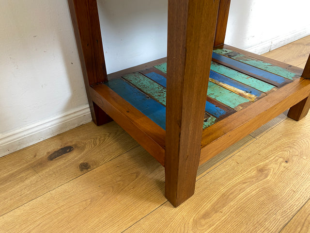 Boatwood by WMK I Schöne Kommode handgefertigt aus altem Bootsholz in Originalfarben