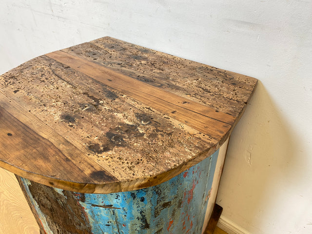 Boatwood by WMK I Einzigartige Kommode handgefertigt aus altem Einbaum in Originalfarbe