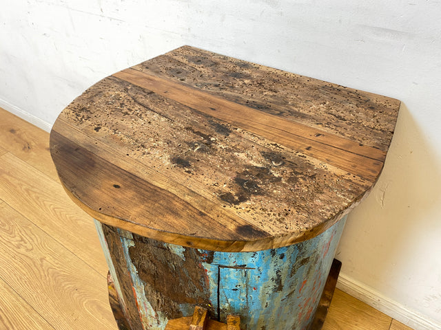 Boatwood by WMK I Einzigartige Kommode handgefertigt aus altem Einbaum in Originalfarbe