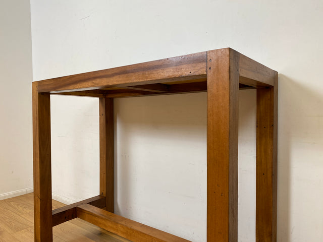 Boatwood by WMK I Outdoor geeigneter 130x60cm großer Stehtisch handgefertigt aus altem Bootsholz