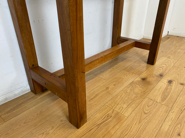 Boatwood by WMK I Outdoor geeigneter 130x60cm großer Stehtisch handgefertigt aus altem Bootsholz