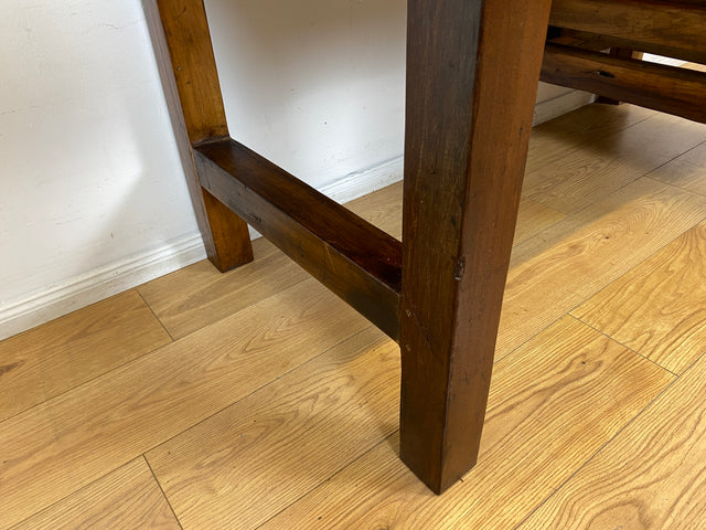 Boatwood by WMK I Besonderer Schreibtisch handgefertigt aus altem Bootsholz I Teakholz massiv in Originalfarbe I Arbeitstisch Bürotisch Arbeitsplatz Computertisch Desk Bootsmöbel I Berlin Bayern Köln