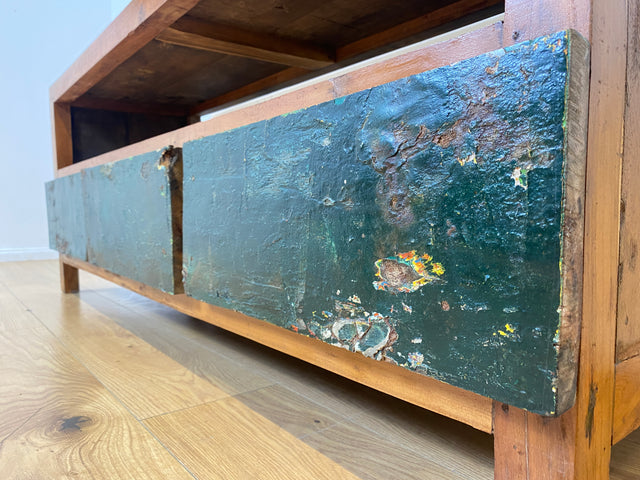 Boatwood by WMK I Besonders schönes TV Lowboard mit Schubladen & Fach I handgefertigt aus altem Bootsholz I Teakholz massiv I Sideboard Kommode Bank Rack Stand Fernsehkommode Berlin Stuttgart Bochum