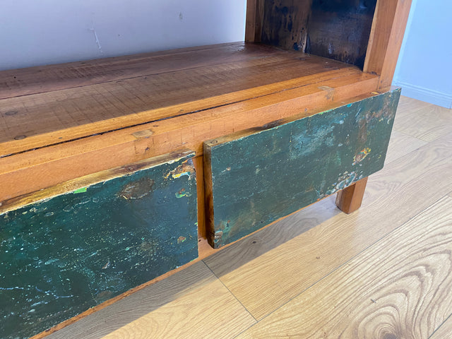 Boatwood by WMK I Besonders schönes TV Lowboard mit Schubladen & Fach I handgefertigt aus altem Bootsholz I Teakholz massiv I Sideboard Kommode Bank Rack Stand Fernsehkommode Berlin Stuttgart Bochum