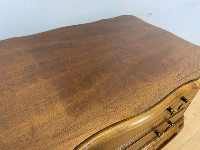 WMK I Elegante Chippendale Kommode mit Messinggriffen I Nähkommode Schubladenkommode Nachttisch Nachtschrank Nachtkommode Nachtschränkchen Beistelltisch Schmuckkasten Vintage Berlin München Ulm