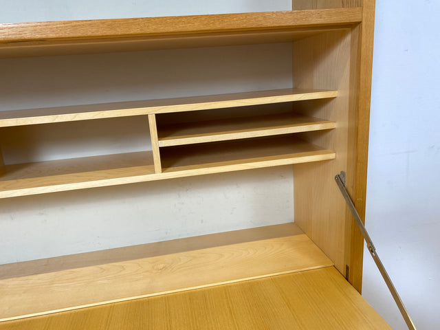 WMK I DDR Designer Schreibschrank 605 von Bruno Knoblauch für VEB Hellerau aus 1968 in Esche I Sekretär Bücherregal Regal Highboard Regalwand Bücherschrank Mid-Century Vintage I Berlin Bremen Essen