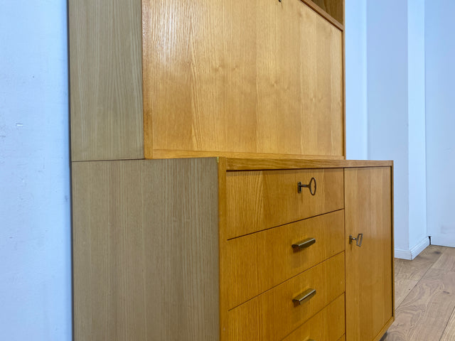 WMK I DDR Designer Schreibschrank 605 von Bruno Knoblauch für VEB Hellerau aus 1968 in Esche I Sekretär Bücherregal Regal Highboard Regalwand Bücherschrank Mid-Century Vintage I Berlin Bremen Essen