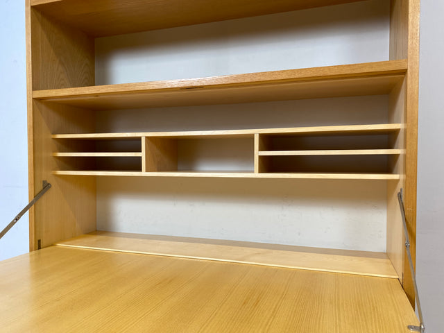 WMK I DDR Designer Schreibschrank 605 von Bruno Knoblauch für VEB Hellerau aus 1968 in Esche I Sekretär Bücherregal Regal Highboard Regalwand Bücherschrank Mid-Century Vintage I Berlin Bremen Essen