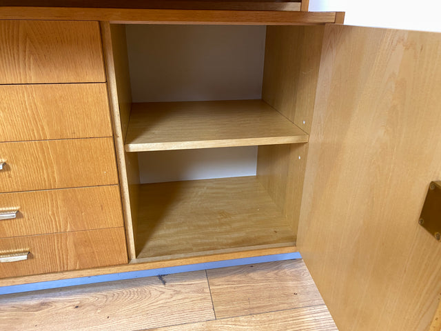 WMK I DDR Designer Schreibschrank 605 von Bruno Knoblauch für VEB Hellerau aus 1968 in Esche I Sekretär Bücherregal Regal Highboard Regalwand Bücherschrank Mid-Century Vintage I Berlin Bremen Essen