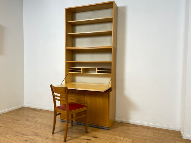 WMK I DDR Designer Schreibschrank 605 von Bruno Knoblauch für VEB Hellerau aus 1968 in Esche I Sekretär Bücherregal Regal Highboard Regalwand Bücherschrank Mid-Century Vintage I Berlin Bremen Essen
