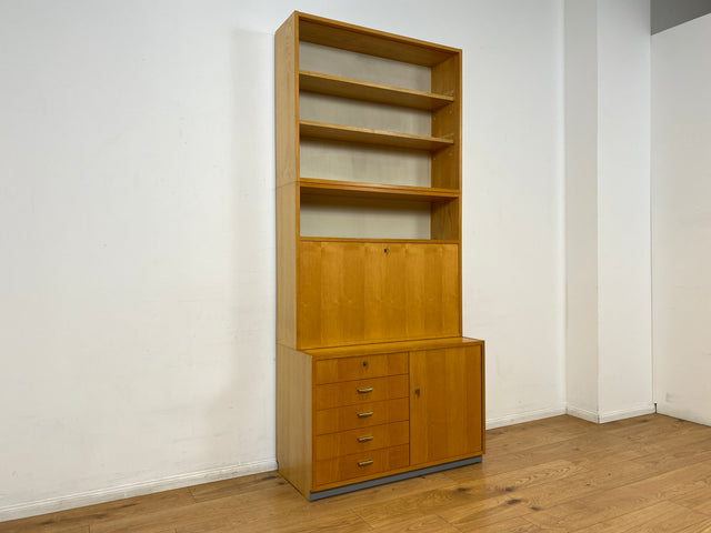 WMK I DDR Designer Schreibschrank 605 von Bruno Knoblauch für VEB Hellerau aus 1968 in Esche I Sekretär Bücherregal Regal Highboard Regalwand Bücherschrank Mid-Century Vintage I Berlin Bremen Essen
