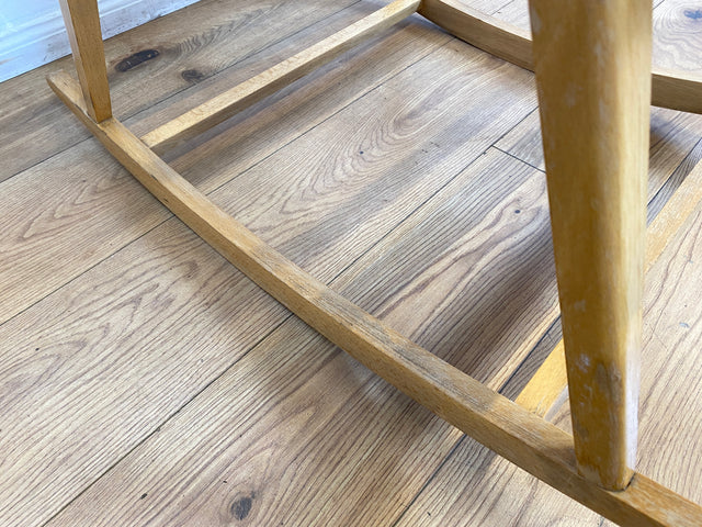 WMK I Der Design Klassiker von VEB Hellerau I Designer Schaukelstuhl by Selman Selmanagic I Buche & Rattan I Stuhl Sessel Lesesessel Rocking Chair Mid-Century Retro DDR Vintage 60er Berlin Köln Kassel