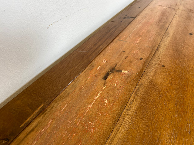 Boatwood by WMK I Bunterschönes und detailreiches Sideboard mit Schubladen , ein aus altem Bootsholz handgefertigtes Unikat aus massivem Teakholz # Kommode Schrank Anrichte Flur Wäsche Bootsmöbel Teak