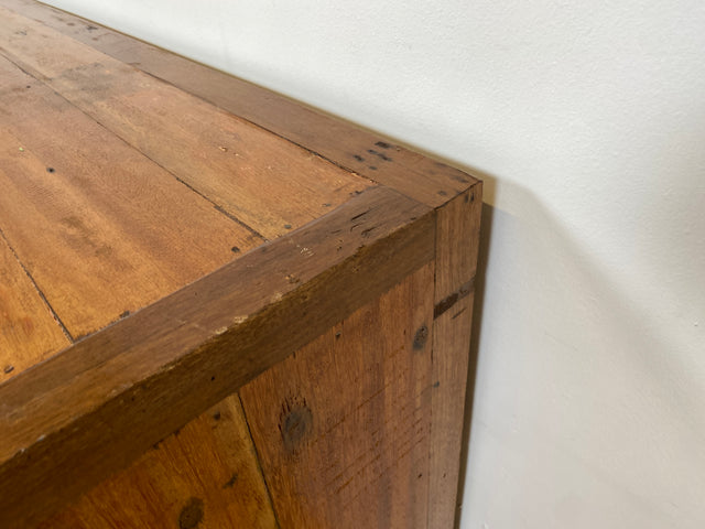 Boatwood by WMK I Bunterschönes und detailreiches Sideboard mit Schubladen , ein aus altem Bootsholz handgefertigtes Unikat aus massivem Teakholz # Kommode Schrank Anrichte Flur Wäsche Bootsmöbel Teak