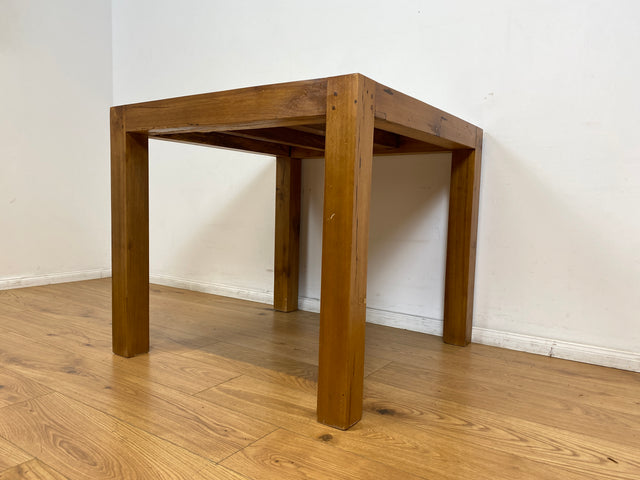 Boatwood by WMK I Einzigartiger Esstisch 90x90cm aus altem Bootsholz, ein handgefertigtes Unikat aus massivem Teakholz I Tisch Esszimmertisch Küchentisch Holztisch Gastro Dining Table Bootsmöbel Bunt