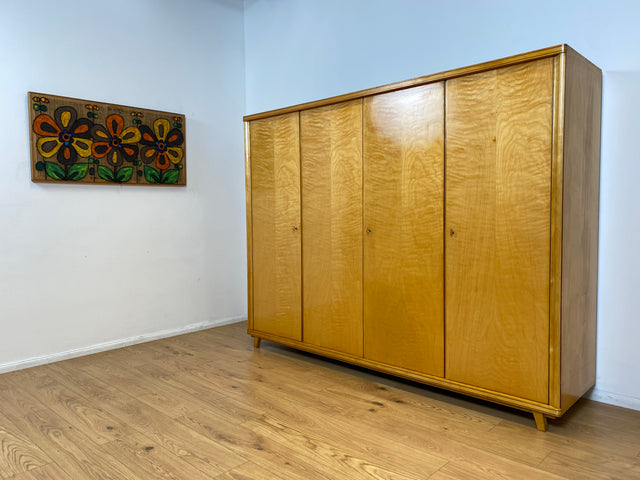 WMK I Raumaufhellender großer Mid-Century Kleiderschrank mit perfekter Aufteilung inkl. Schublade I Schlafzimmerschrank Wäscheschrank Schrank Wardrobe Vintage 50er 60er Berlin Brandenburg Hamburg